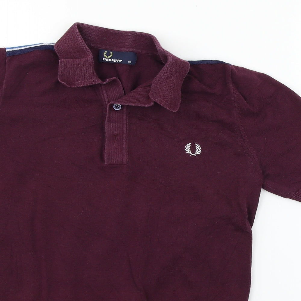 Fred Perry Mens Purple    Polo Size XS