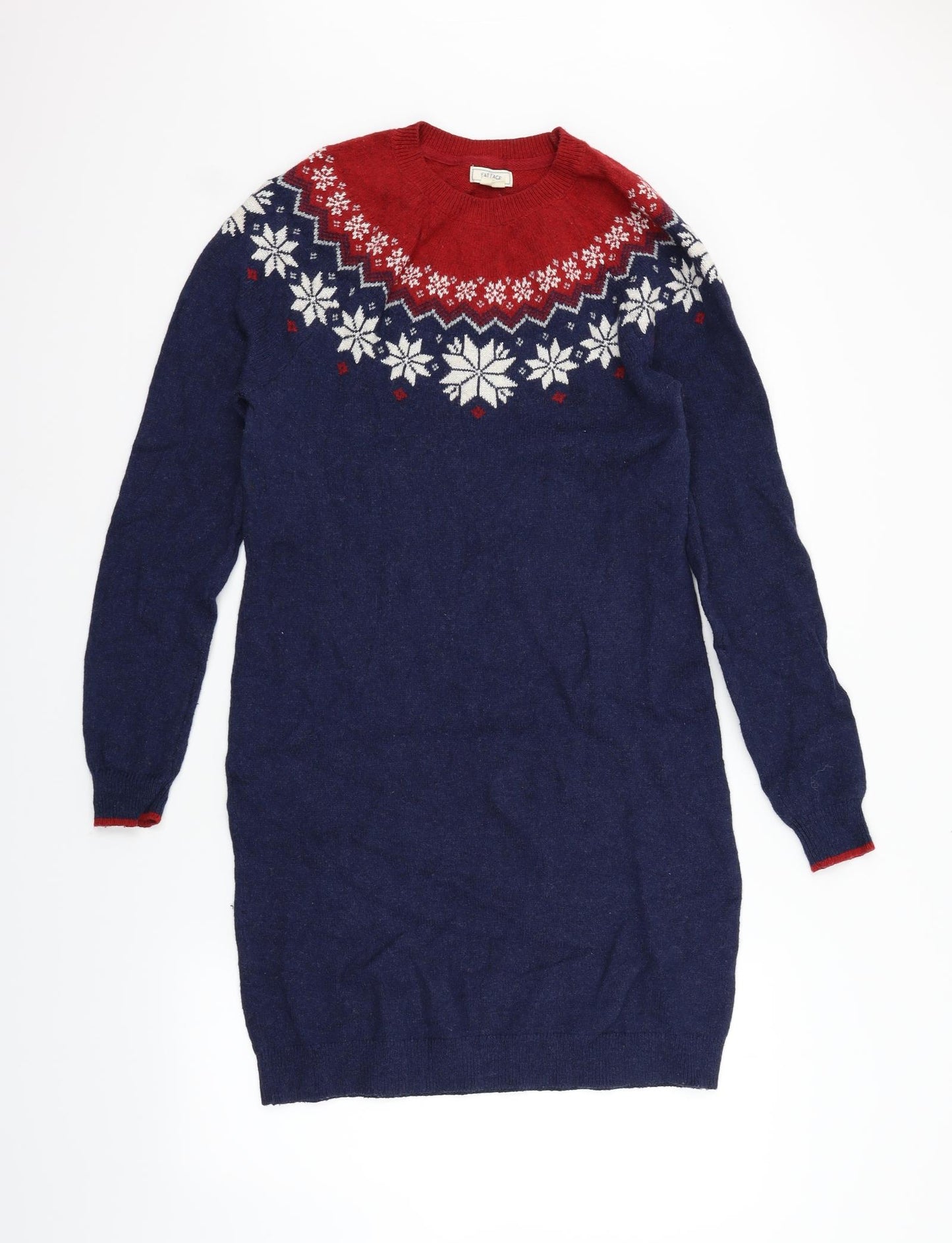 Fat Face Womens Blue Floral  Jumper Dress  Size 12