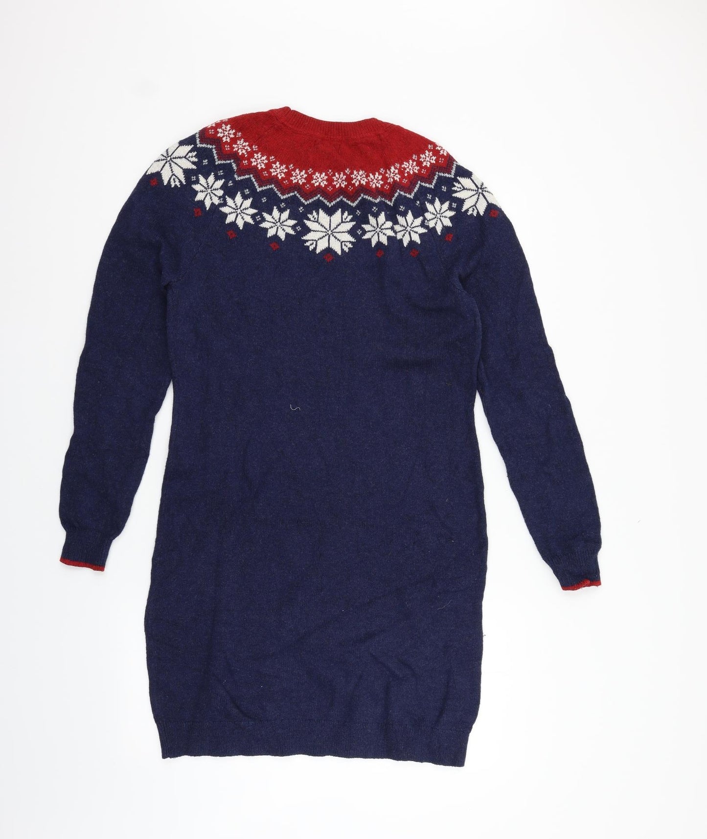Fat Face Womens Blue Floral  Jumper Dress  Size 12