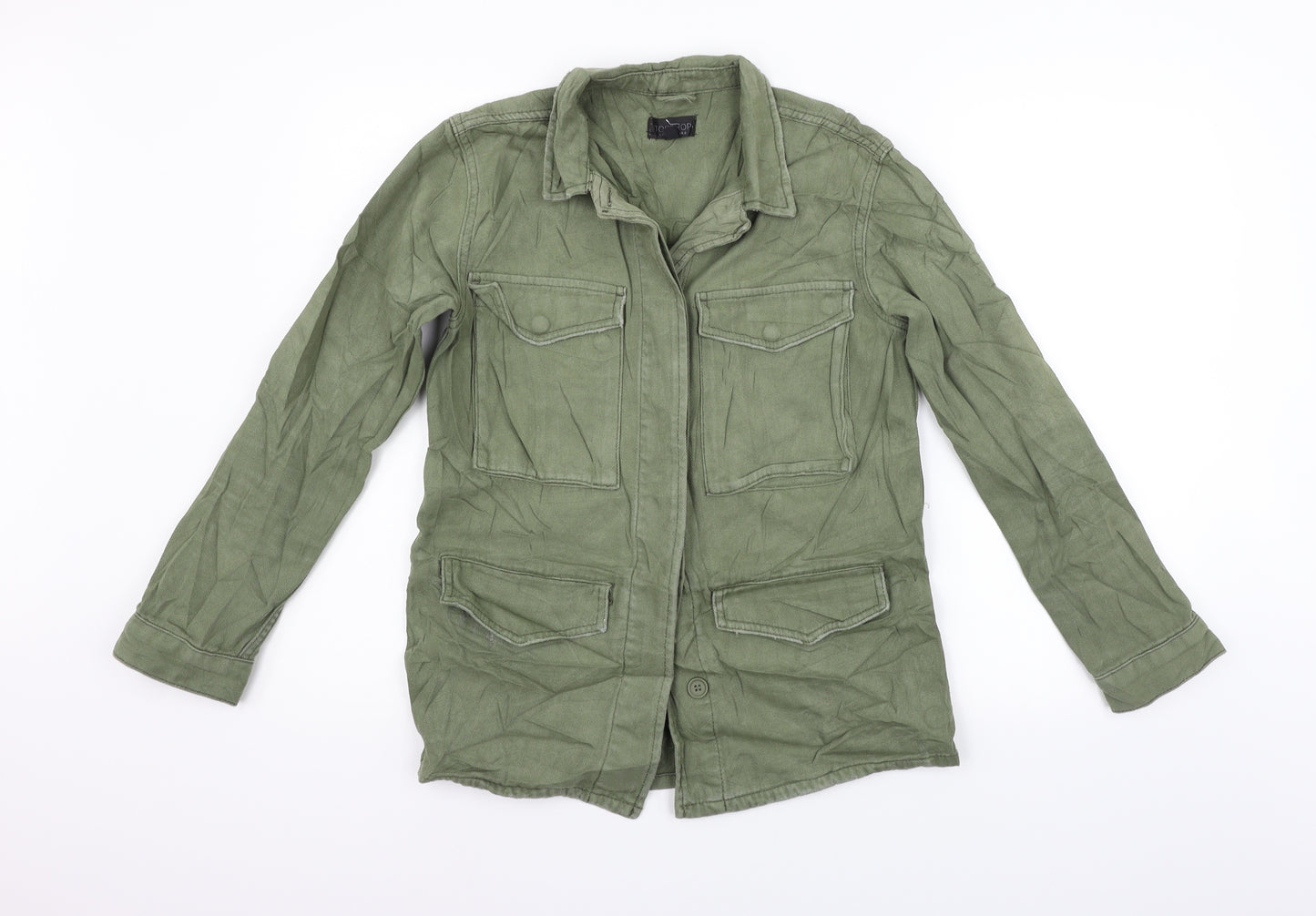Topshop Womens Green   Basic Button-Up Size 6