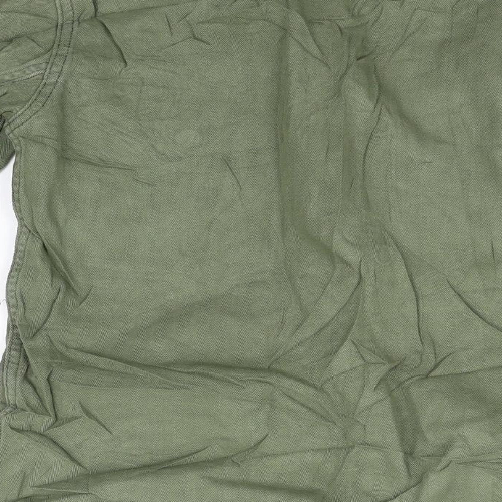 Topshop Womens Green   Basic Button-Up Size 6