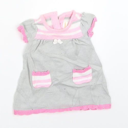 Gymboree Girls Grey   Shift  Size 0-3 Months