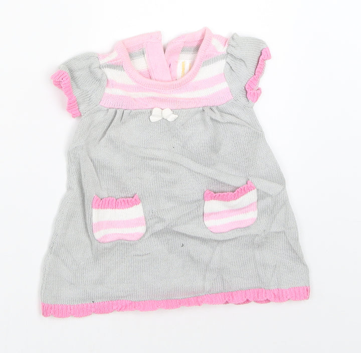 Gymboree Girls Grey Shift Size 0-3 Months