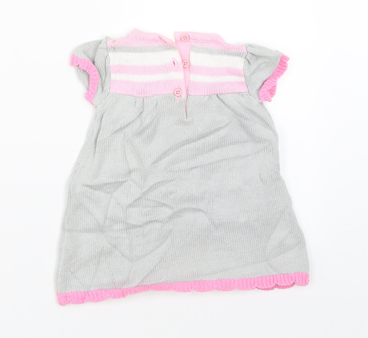 Gymboree Girls Grey   Shift  Size 0-3 Months