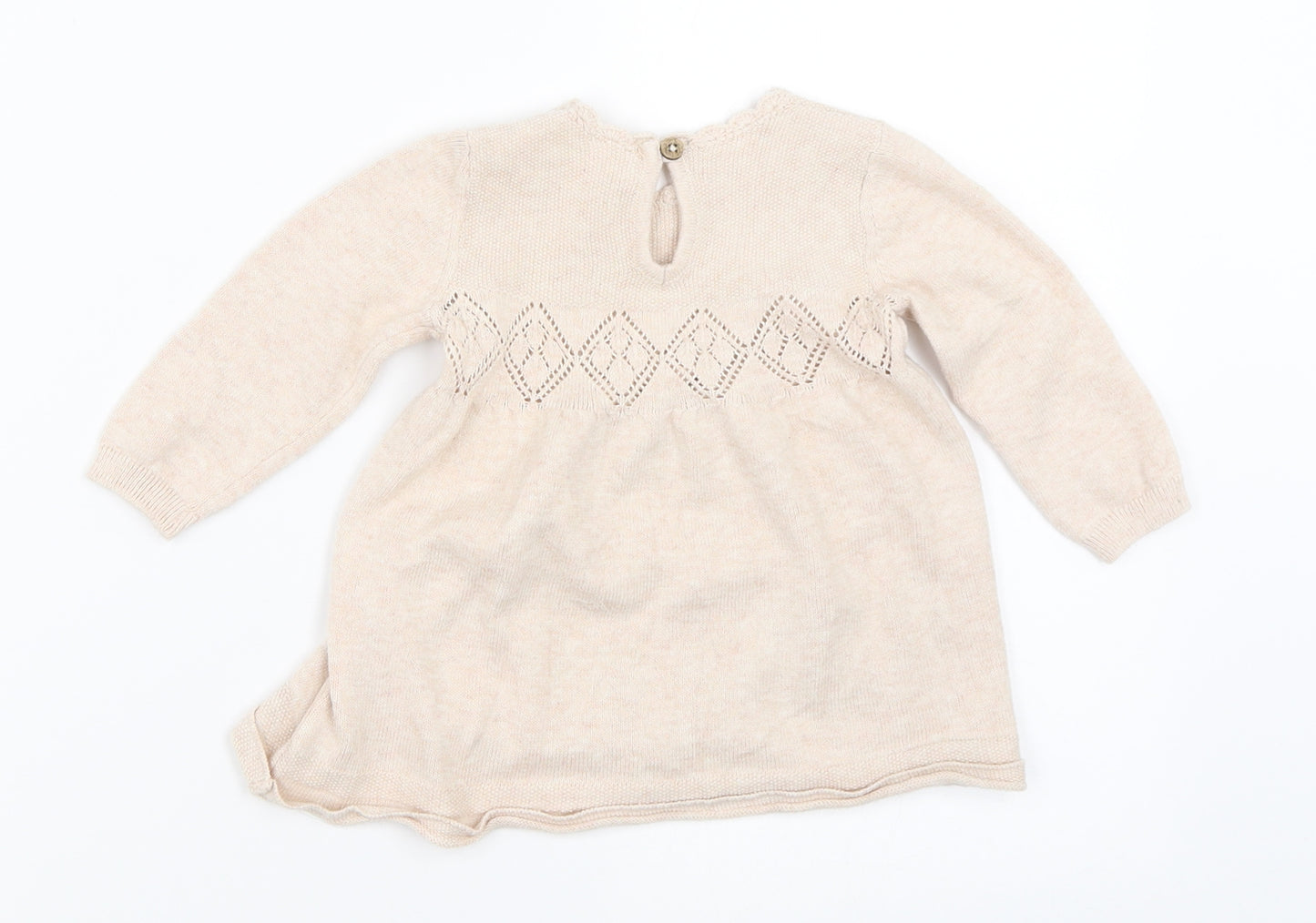 TU Girls Beige   Pullover Jumper Size 0-3 Months  - Winnie the Pooh