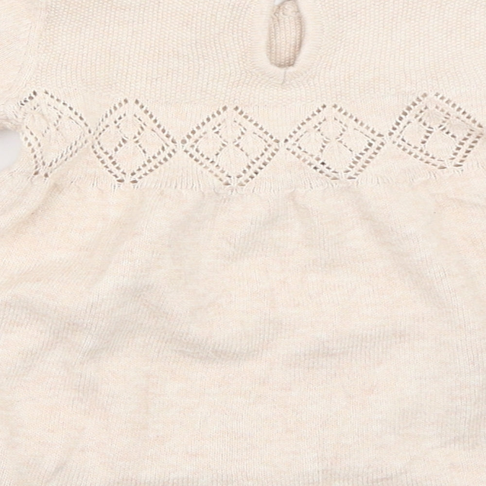 TU Girls Beige   Pullover Jumper Size 0-3 Months  - Winnie the Pooh