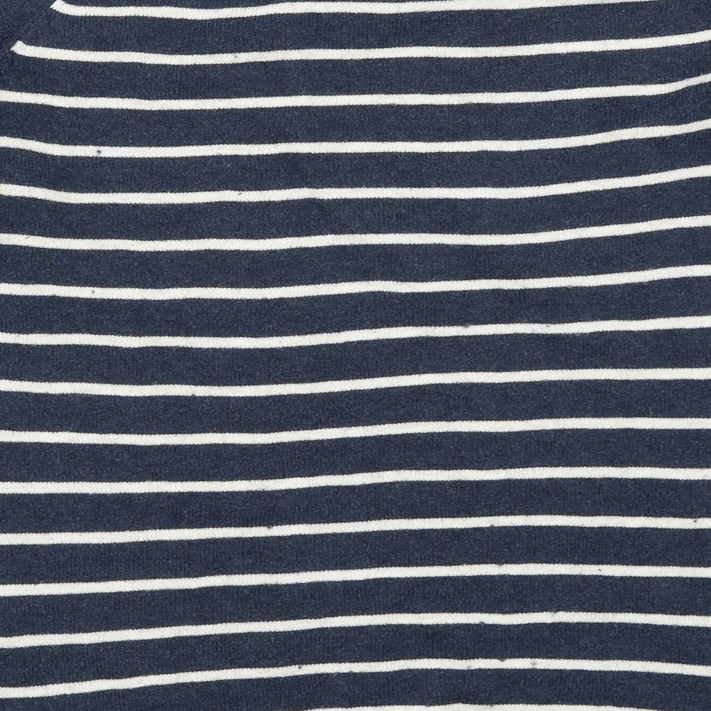 Seasalt Womens Blue Striped  Pullover Jumper Size 8