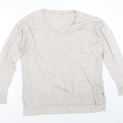 Marks and Spencer Womens Beige   Pullover Jumper Size 12