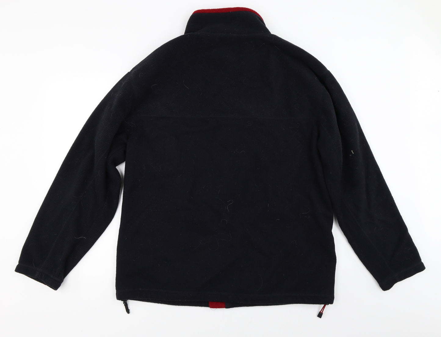 S Active Mens Black  Fleece Jacket Coat Size L