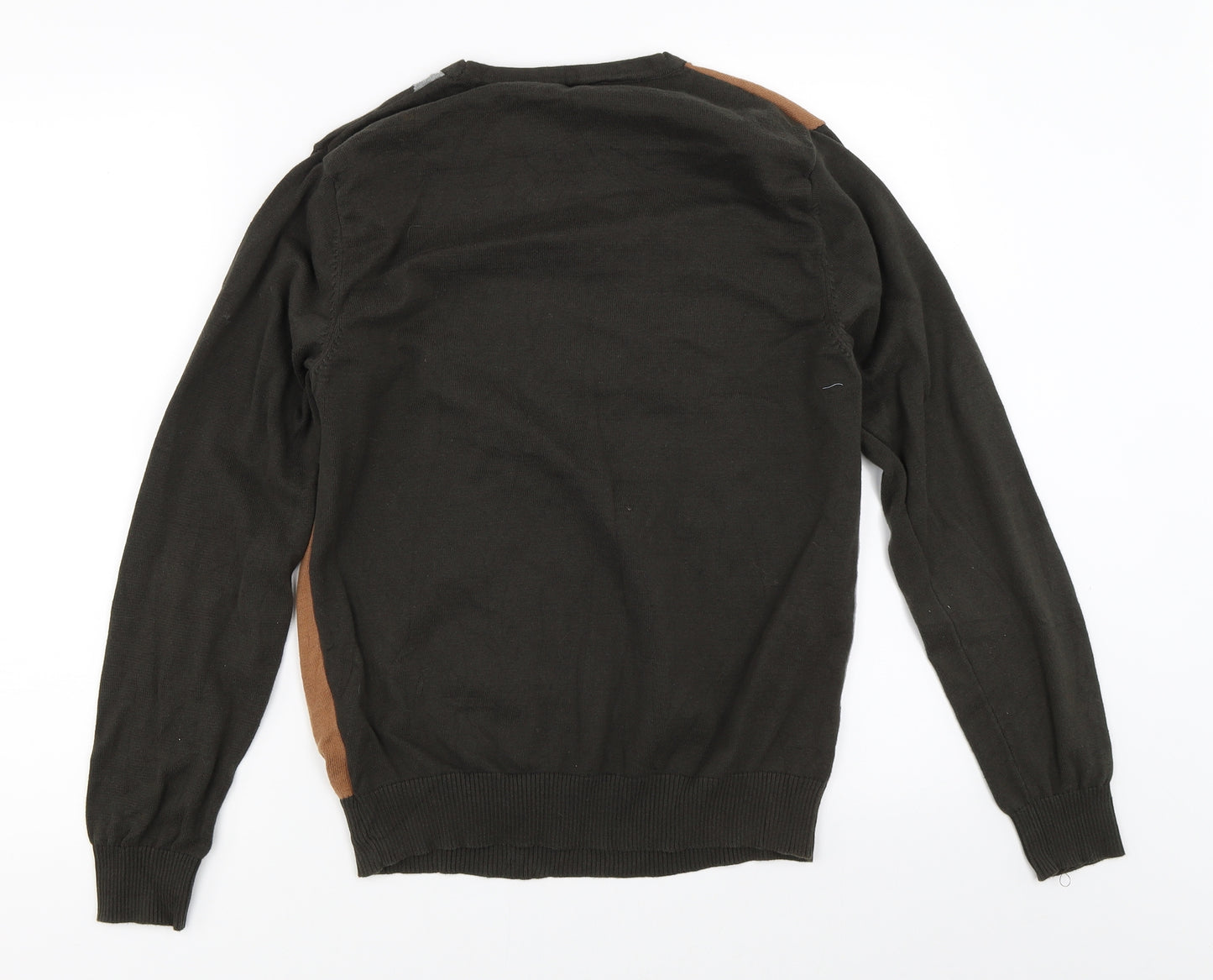 Cedar Wood State Mens Green Argyle/Diamond  Pullover Jumper Size M