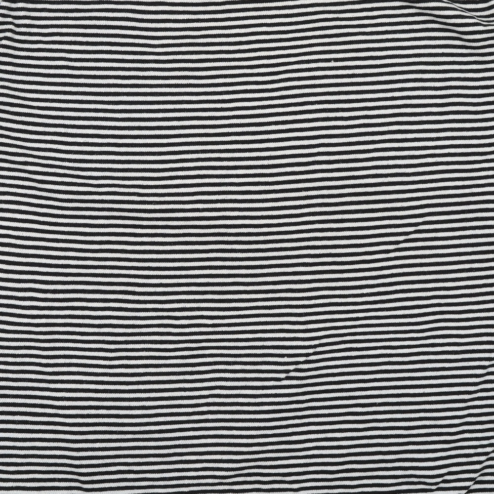 Papaya Womens Black Striped  Pullover Jumper Size 20