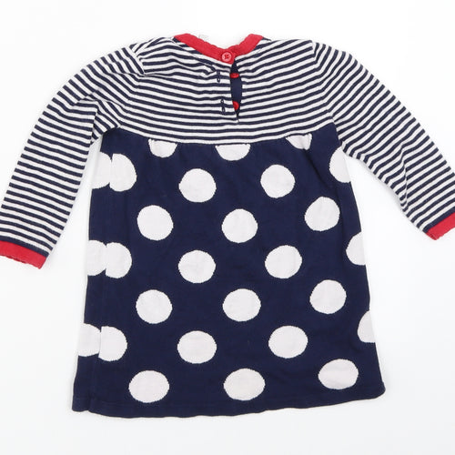 Jasper Conran Girls Blue   Jumper Dress  Size 12-18 Months