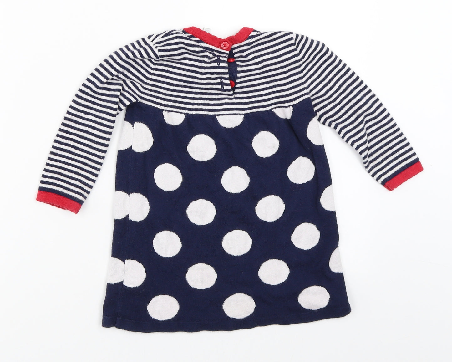 Jasper Conran Girls Blue   Jumper Dress  Size 12-18 Months