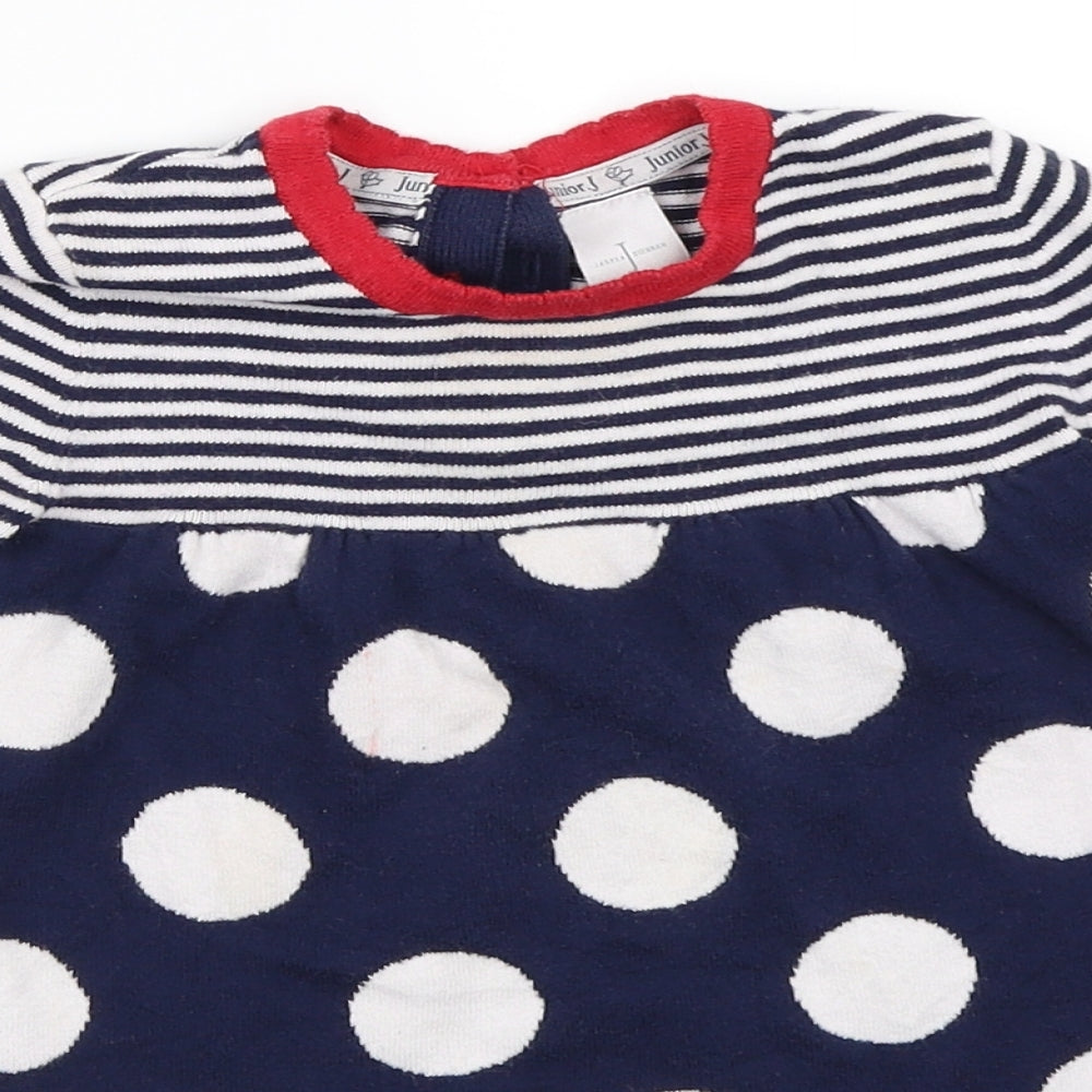 Jasper Conran Girls Blue   Jumper Dress  Size 12-18 Months