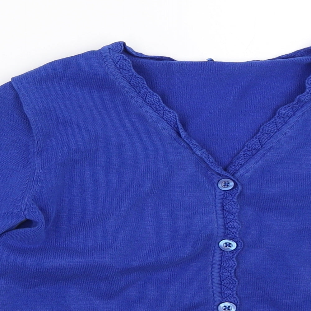 George Girls Blue   Cardigan Jumper Size 7-8 Years
