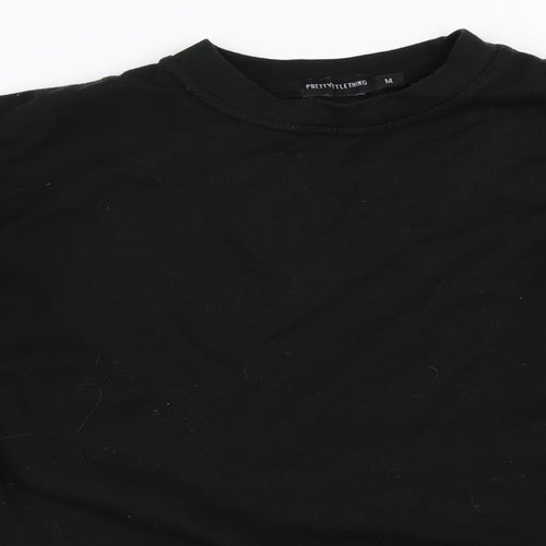 PRETTYLITTLETHING Womens Black   Pullover Sweatshirt Size M