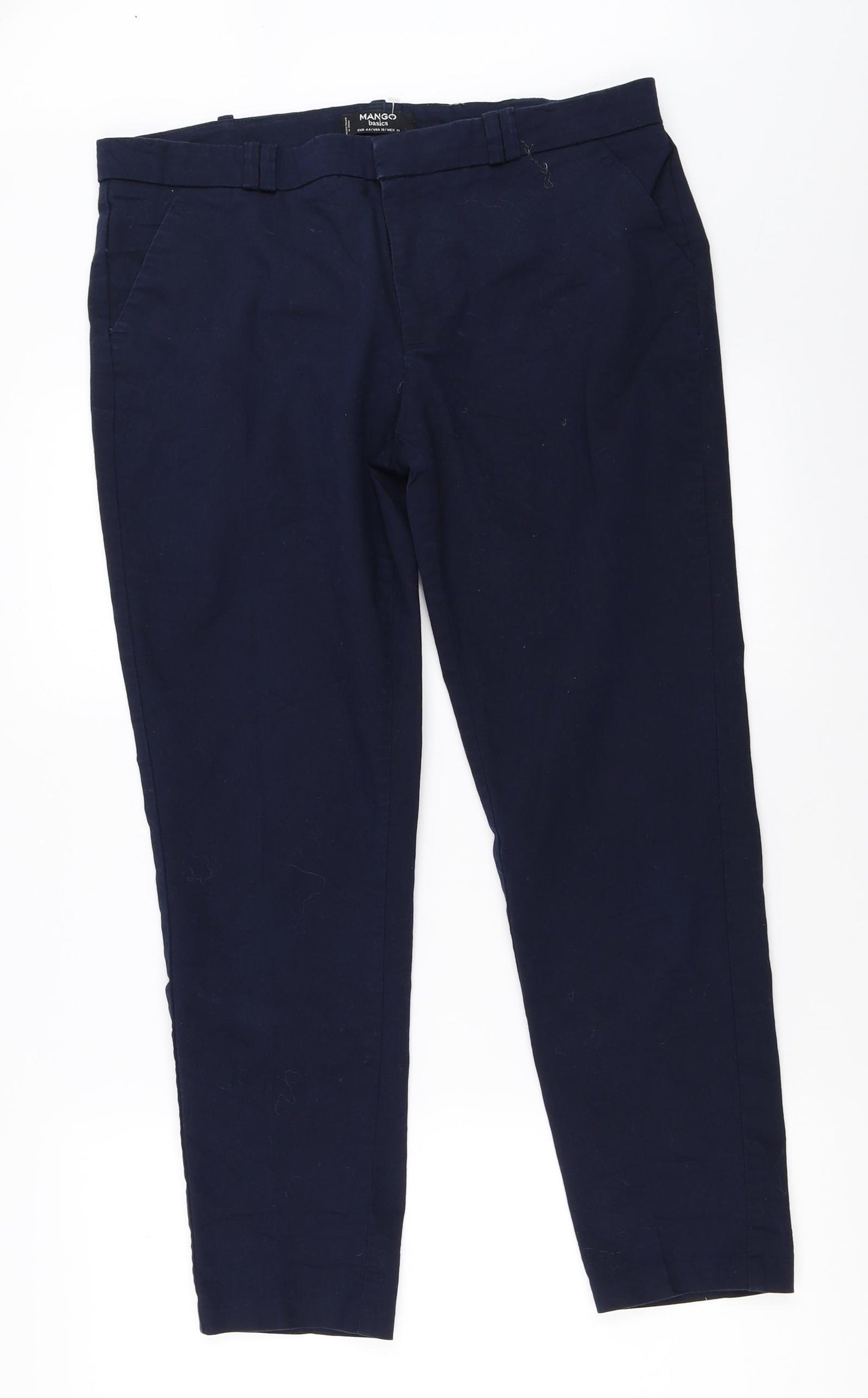 Mango Womens Blue   Capri Trousers Size 44 L27 in