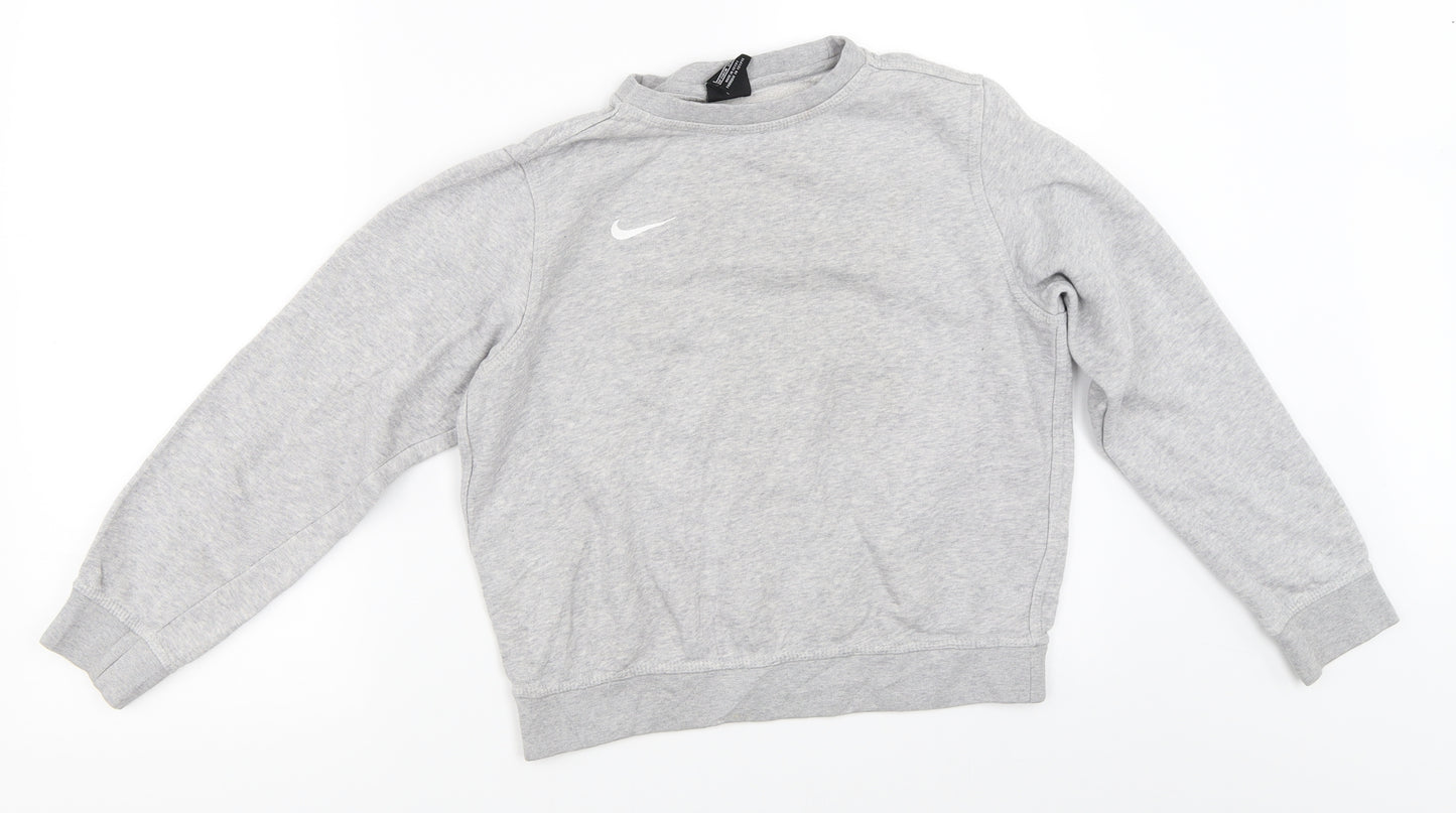 Nike Girls Grey   Pullover Sweatshirt Size 12-13 Years