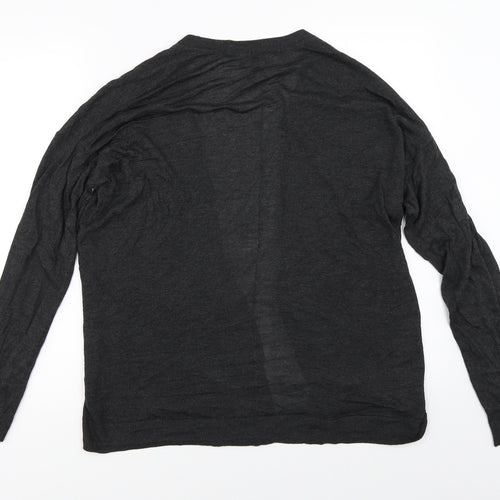 H&M Womens Grey   Cardigan Jumper Size S