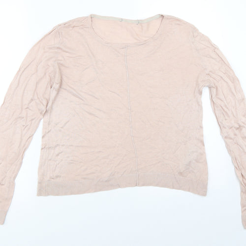 Oasis Womens Pink   Pullover Jumper Size L