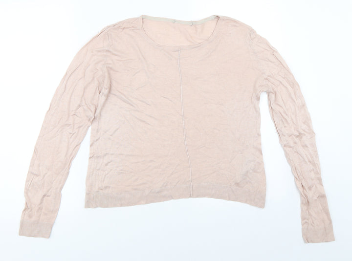 Oasis Womens Pink Pullover Jumper Size L