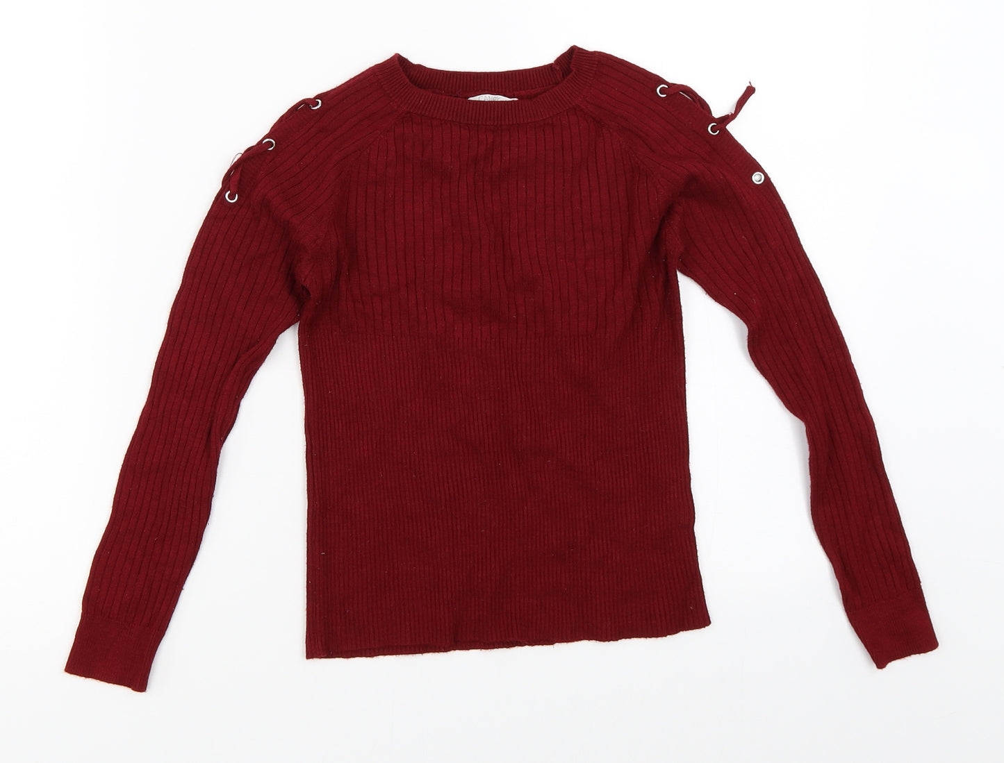 Matalan Girls Red   Pullover Jumper Size 11 Years