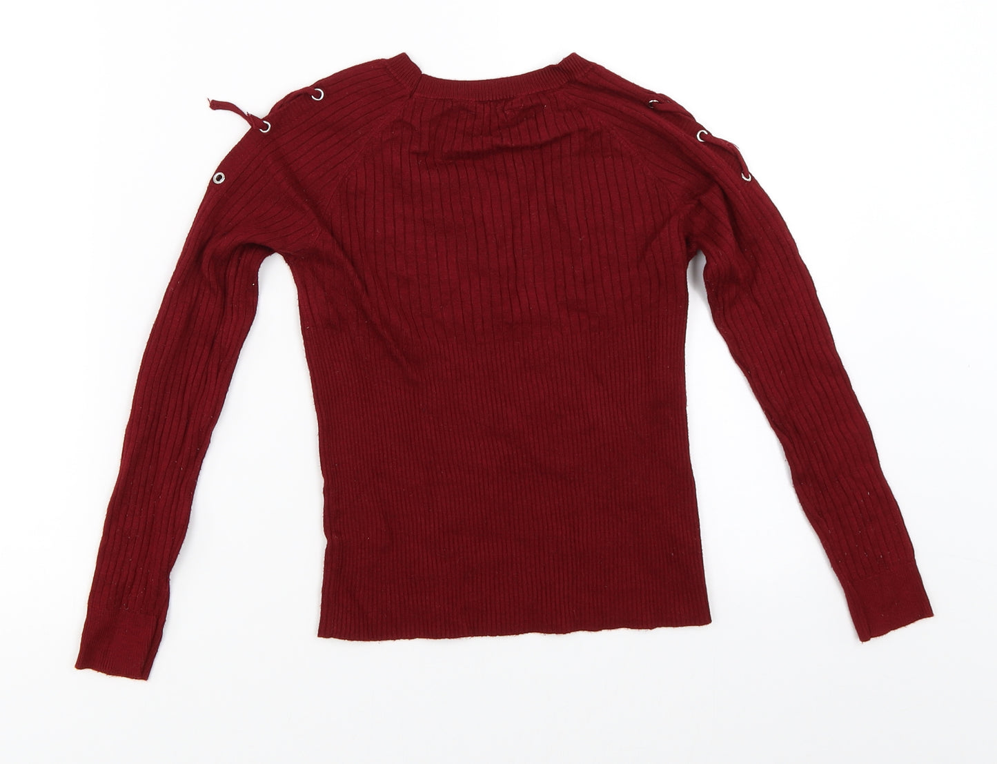 Matalan Girls Red   Pullover Jumper Size 11 Years