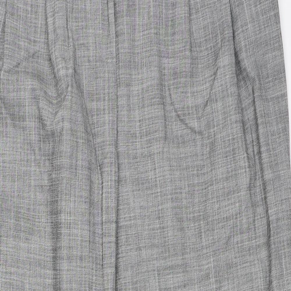 Topshop Womens Grey   Capri Trousers Size 12 L26 in