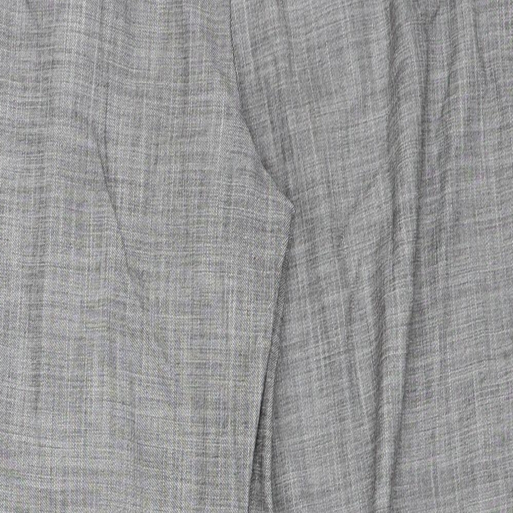 Topshop Womens Grey   Capri Trousers Size 12 L26 in