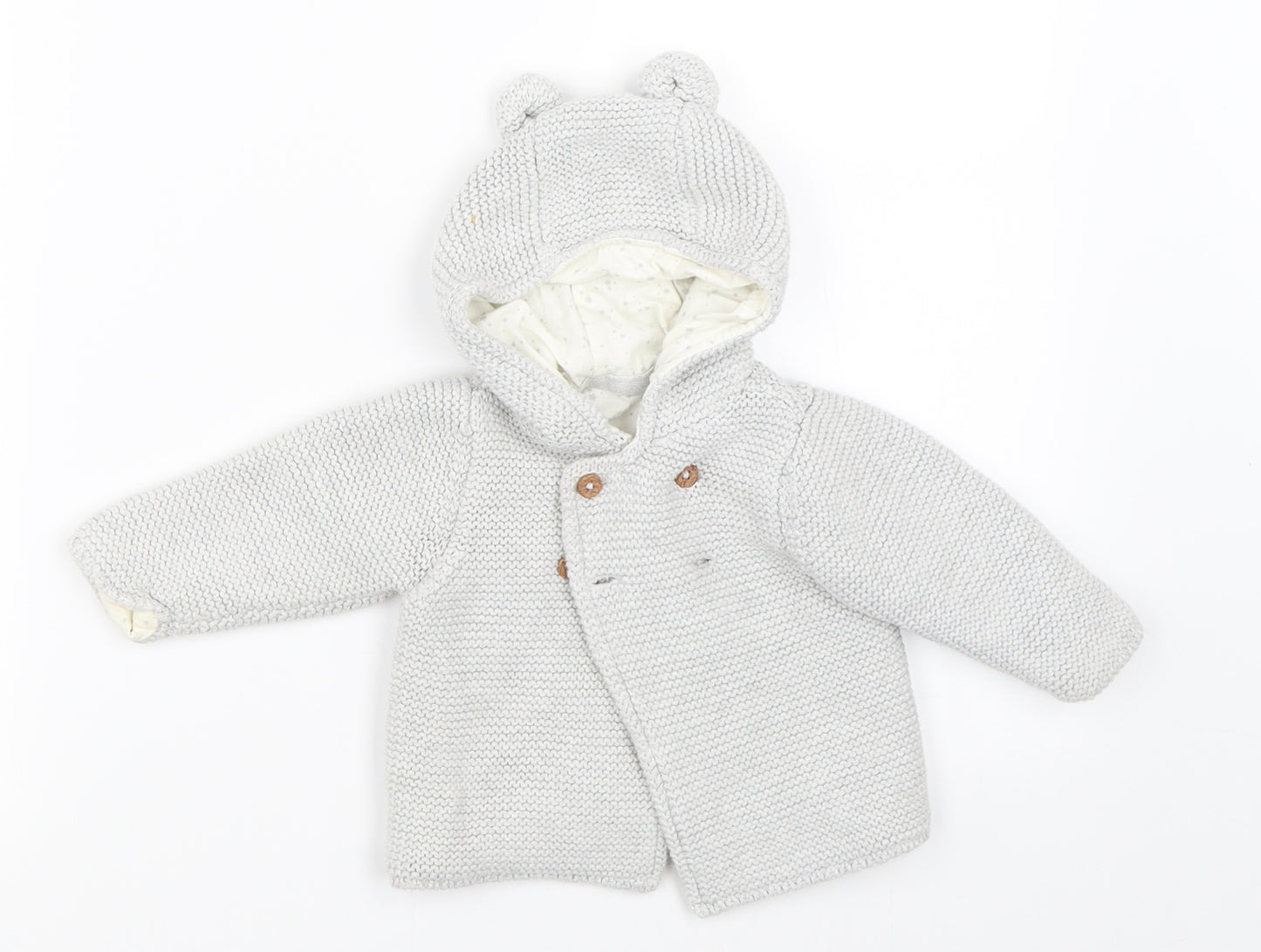 Marks and Spencer Boys Grey   Jacket  Size 3-6 Months