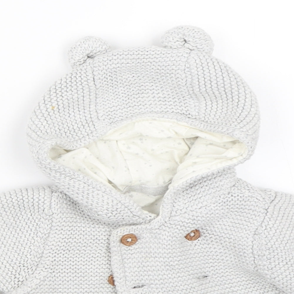Marks and Spencer Boys Grey   Jacket  Size 3-6 Months