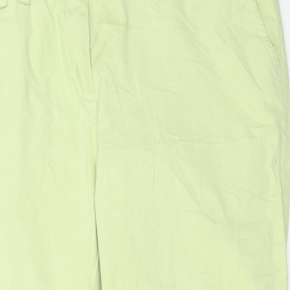 Laura Ashley Womens Green   Cropped Trousers Size 18 L22 in