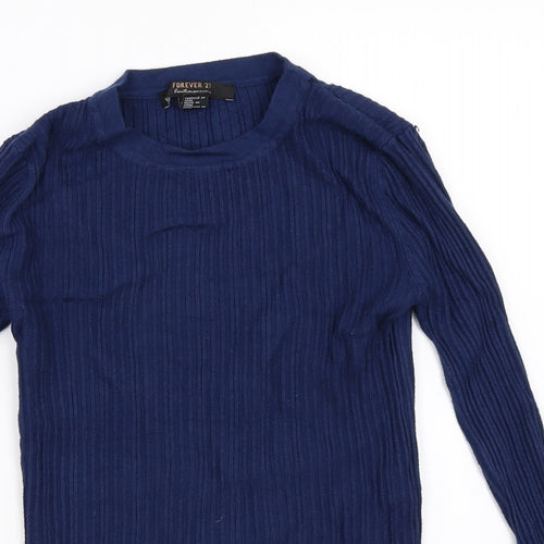 FOREVER 21 Womens Blue   Pullover Jumper Size XS