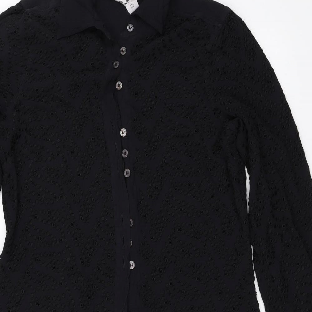 Ghost Womens Black   Shirt Dress  Size 12