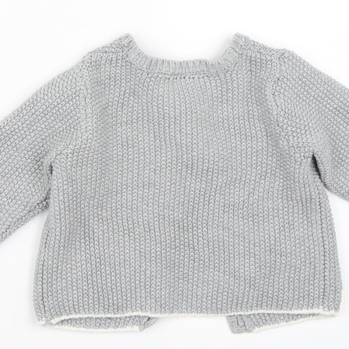 NEXT Girls Grey   Cardigan Jumper Size 18-24 Months