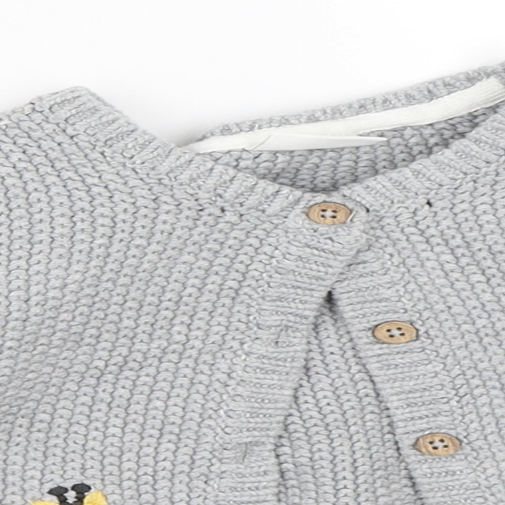 NEXT Girls Grey   Cardigan Jumper Size 18-24 Months