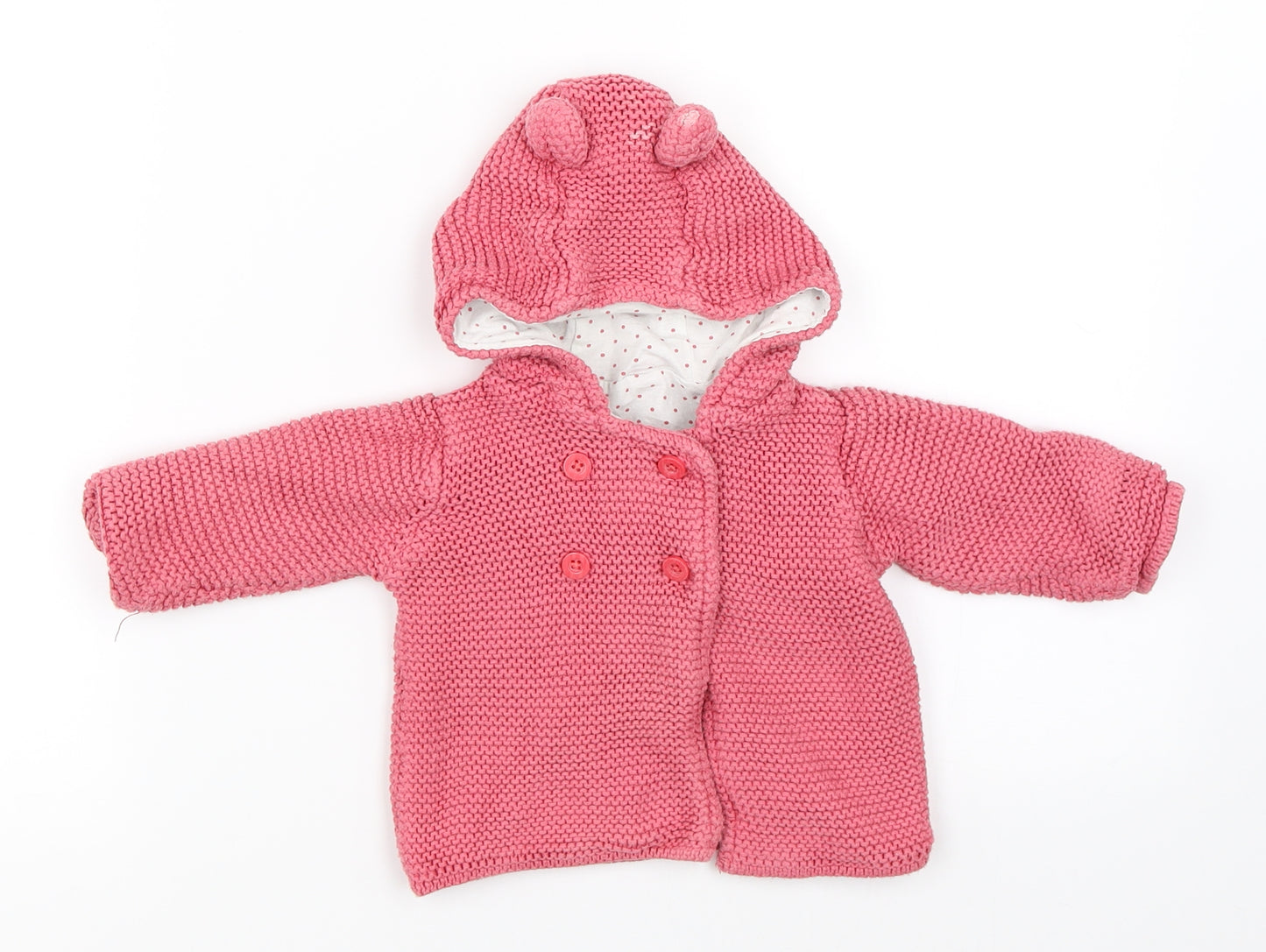 Marks and Spencer Girls Pink   Jacket  Size 0-3 Months