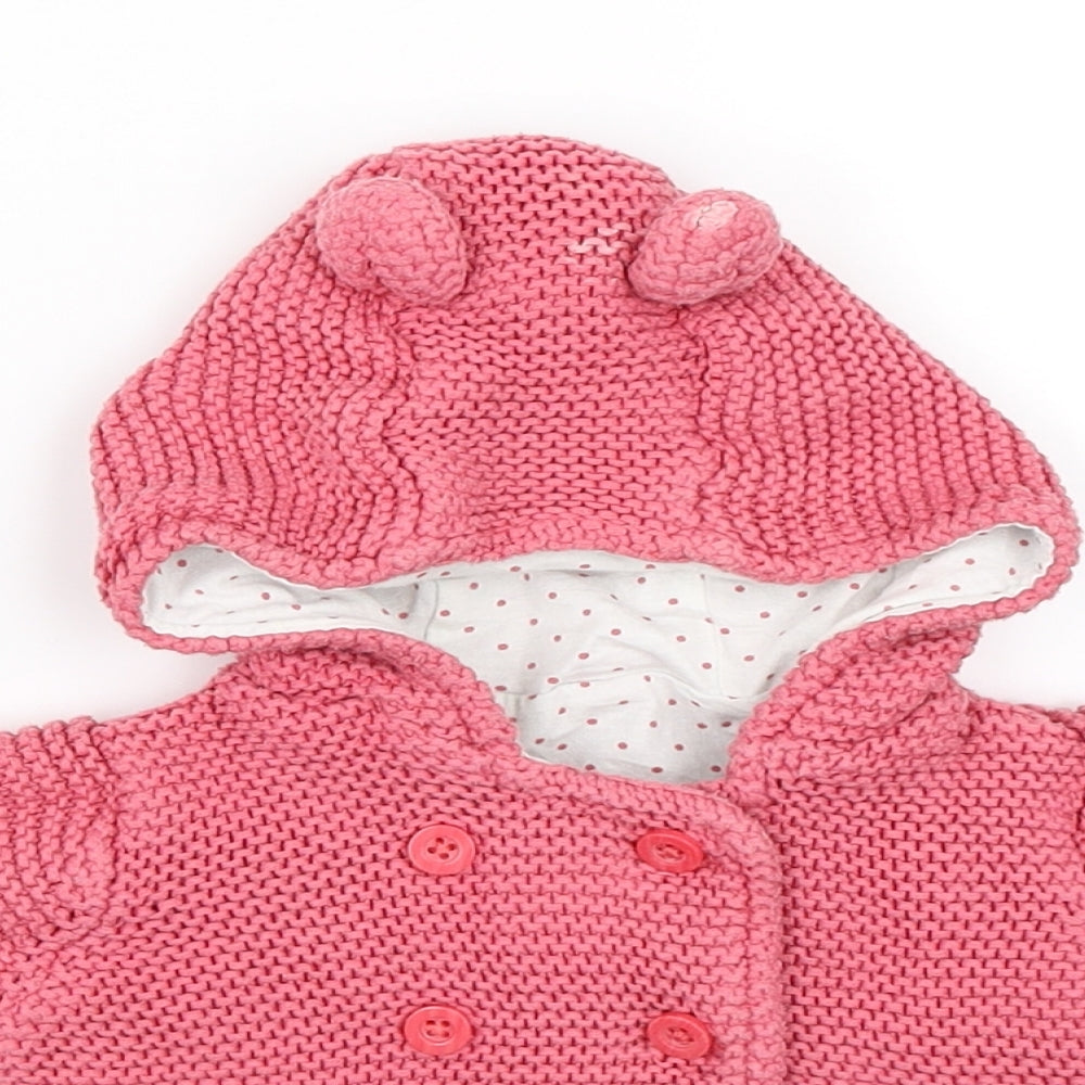 Marks and Spencer Girls Pink   Jacket  Size 0-3 Months