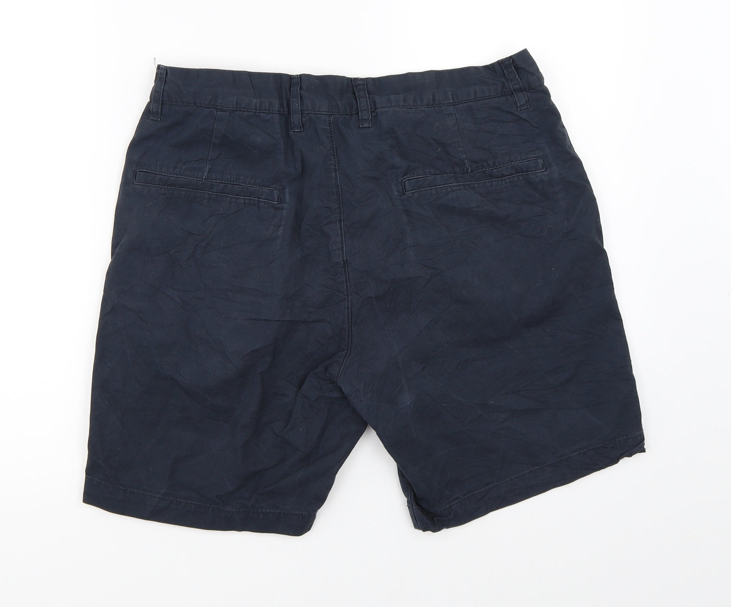 H&M Mens Blue   Chino Shorts Size 32