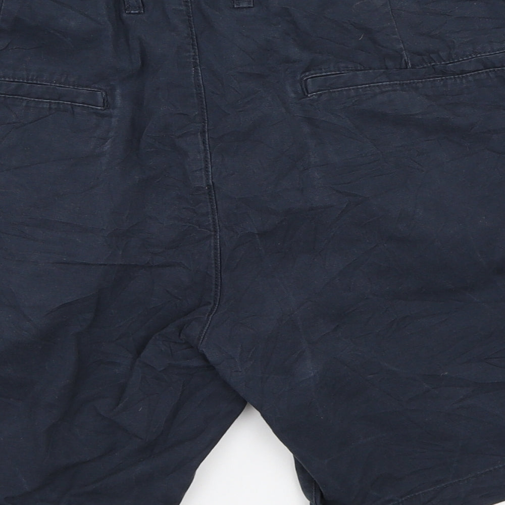 H&M Mens Blue   Chino Shorts Size 32