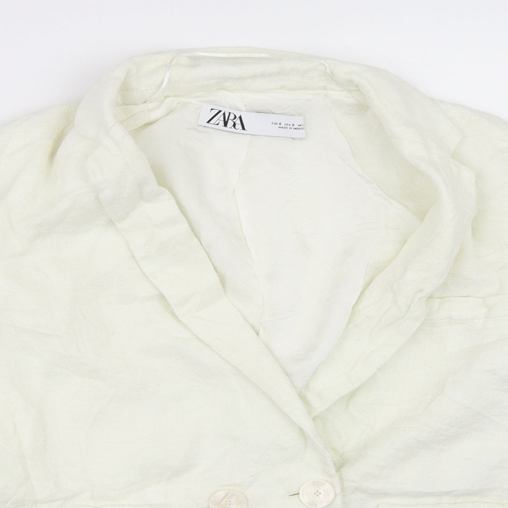 Zara Womens Ivory   Jacket  Size S