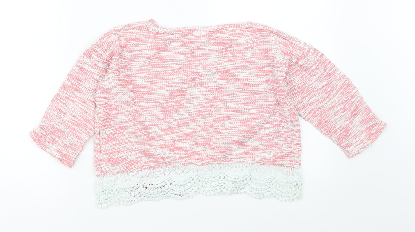 NEXT Girls Pink   Pullover Jumper Size 5 Years