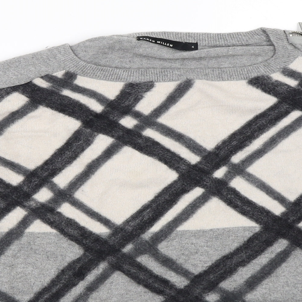 Karen Millen Womens Grey   Pullover Jumper Size L