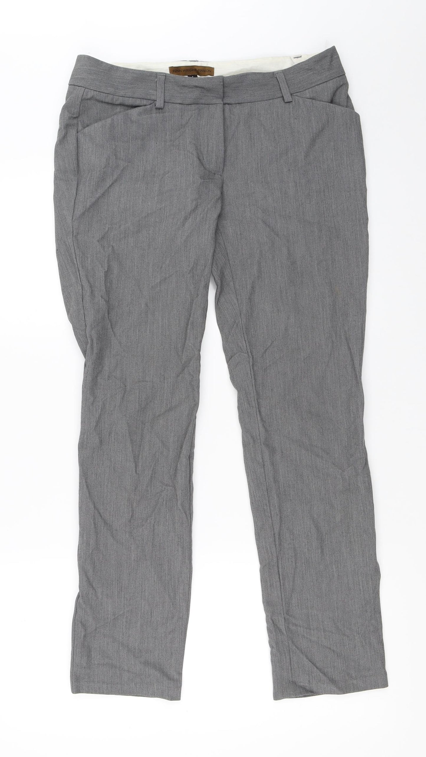 Fenn Wright Manson Womens Grey   Trousers  Size 10 L27.5 in
