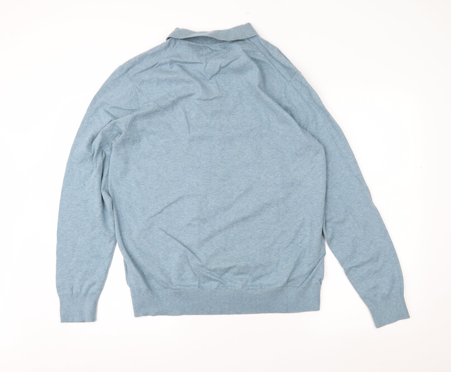 Marks and Spencer Mens Blue   Pullover Jumper Size L