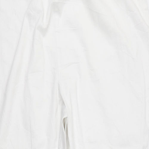 Simply Be Womens White  Denim Bootcut Jeans Size 34 L27 in