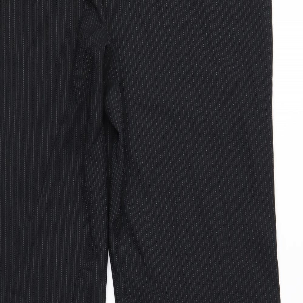 George Womens Black Striped  Trousers  Size 20 L33 in