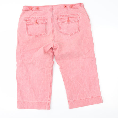 Marks and Spencer Womens Pink   Capri Trousers Size 16 L20 in