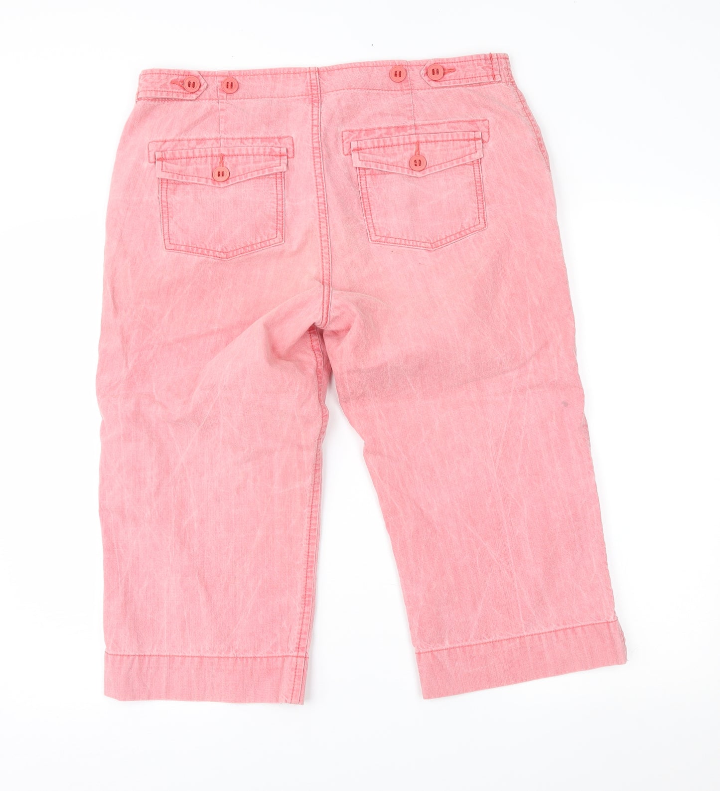 Marks and Spencer Womens Pink   Capri Trousers Size 16 L20 in