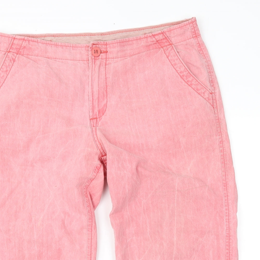 Marks and Spencer Womens Pink   Capri Trousers Size 16 L20 in